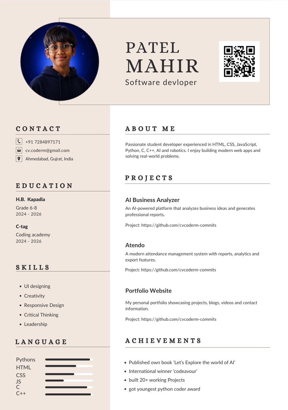 Mahir Patel | Portfolio